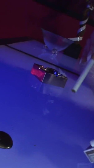 Blonde milf smokes with a cock in her ass