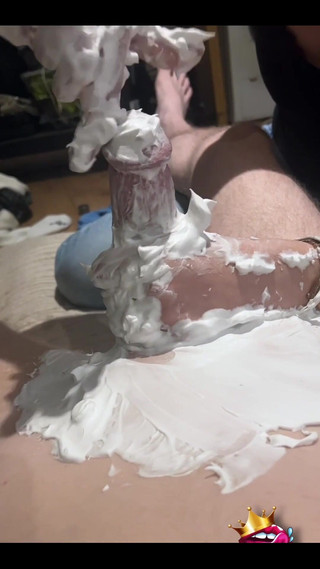 Shaving His Cock and Balls