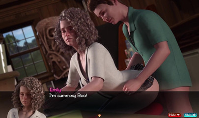 Treasure of Nadia - story scenes #6 - two babes learning sex on the beach