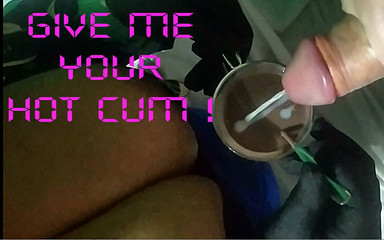 Horny Wife Milking Cock for Breakfast