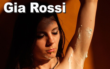 Gia Rossi shaves pussy & armpits