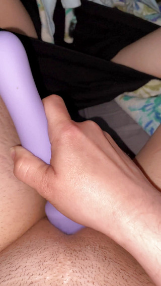Watch me have a hard orgasm trying out my new toy