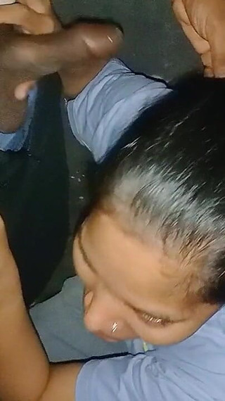 Blowjob Series Having Blowjob Behind the Truck at Midnight