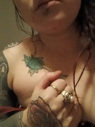 Inkeddevilxxx Masturbates Boobs BDSM Hardcore