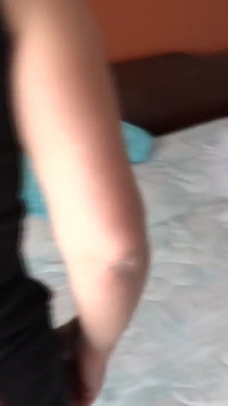 My Wife, a Latina, Shows off in Front of Him to Jerk off