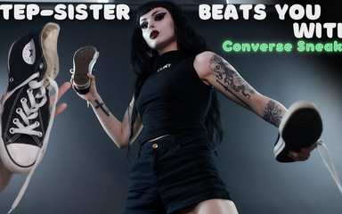 Stepsister Beats You with Converse Sneaker
