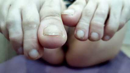 Finger nail fetish and pussy, ass