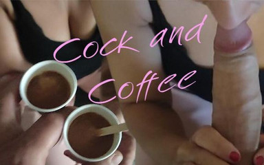 Cock and Coffee. Morning Sex Intimacy with My Hot Wife Just Woke up. Amateur Real Couple. Full Video