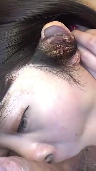 Cute Japanese babe sucking and fucking