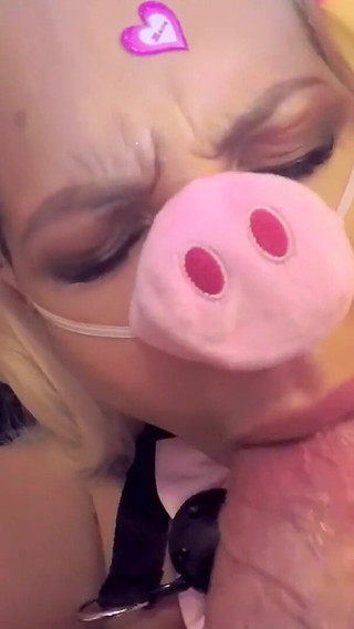 BDSM Bondage Huge Boobs Boobjob Titjob Pig Costume Cosplay