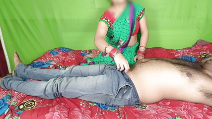 As Soon as the Wife Went to the Office, the Husband Handed His Penis to His Young Maid and Both of Them Had Fun.