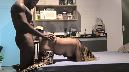 Mulatto Big Ass Parading Through the Subway and Going to a Stranger's House