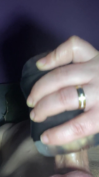 Sex Toy and Cum One Hand