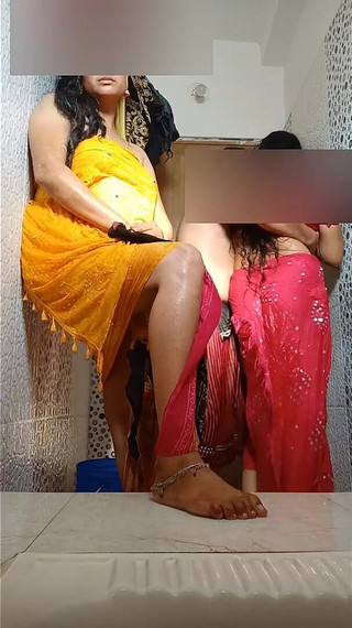 Two Stepaunty Hardcore Bathroom Threesome Sex Big Boobs Big Ass Sexy Body Hardcore Sex