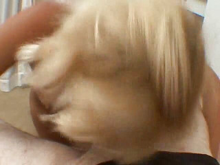 Horny blonde slut makes her man happy