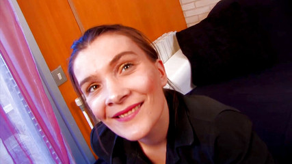 Brunette chick likes getting slammed in her asshole