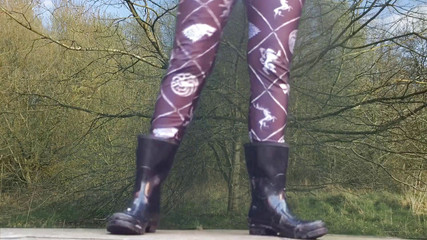 Wellies boot foot fetish woods