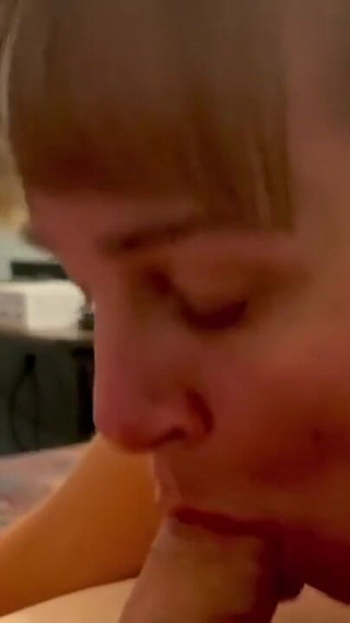 Mature Wife Sucking Our Friend Dry.