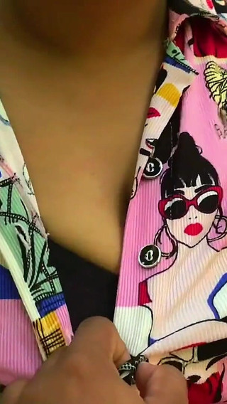 Outdoor Village with My Booty Stepmom Blowjob and I Play with Her Boobs