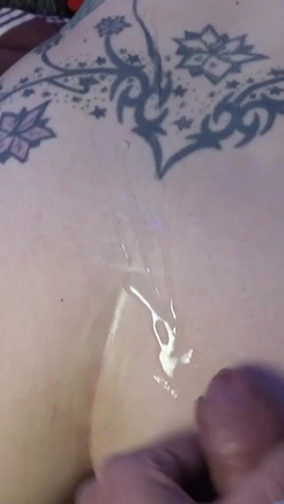One Nice Cumshot on Your Wifes Ass