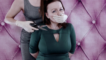 Clothes Destruction Video - Fetish Lesbians BDSM Kinky