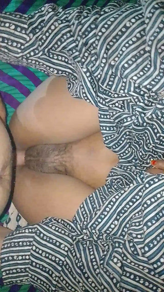 Desi Girlfriend's Sex on Bed