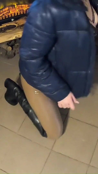 Downjacket Fetish and Fur-blow-job, Cum-play and Fuck 1