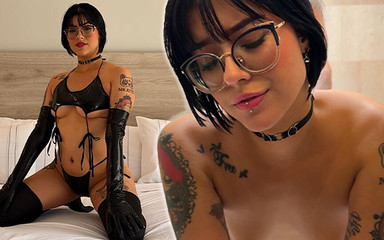 Emo Goth Girl Deepthroat My Dick and Gets Fucked