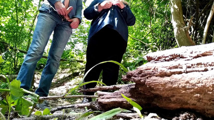 Is This Your First Time Cumming in Nature Don't Worry, Mother-in-law Will Succeed!