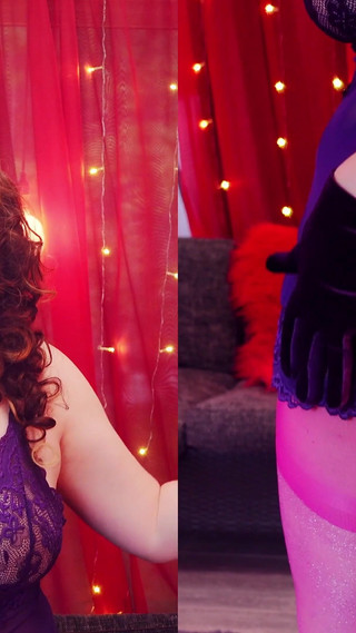 Try on Haul Lingerie: See Through Dress and Pink Shiny Pantyhose! Arya Grander