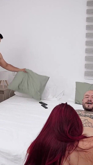 I Was Going to Sleep at His House... but I Couldn't Resist Having a Foursome with His MILF Girlfriend. Swinger Sex