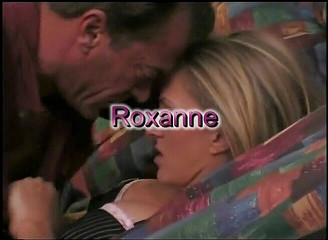 Blonde beauty with big tits rides an older dude's rod