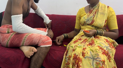 Indian Tamil Stepaunty Dirty Talking and Big Cock Fucking