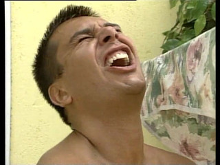 A Young Girl with Torn Pantyhose Gets Her Pussy Fucked on the Couch