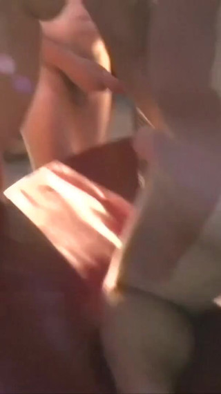 The two friends have fun at the glory hole