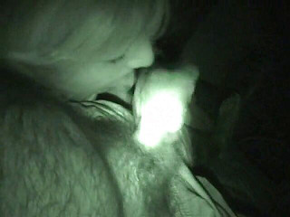 Mica Fernandez sucking cock in nightshot