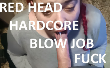 Redhair Girl Make the Best Blowjob, I Fuck Her so Hard and I Cum on Her Face