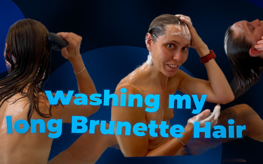 Sexy Brunette Hair Wash!
