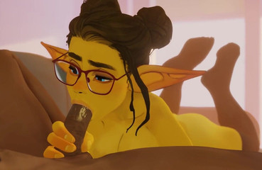 Cute Gnome Girl Blowjob (no Sound)