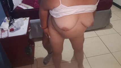 My Girlfriend's 70-year-old Grandmother Fucked Standing Doggy Style