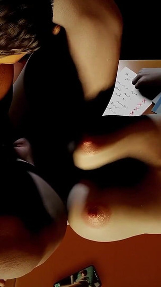 Bowsette Spreads Her Legs a Desk - Super Mario Porn Parody