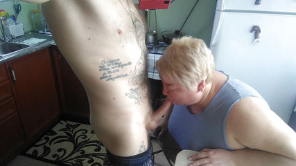 After jerking off, he cums in my coffee glass