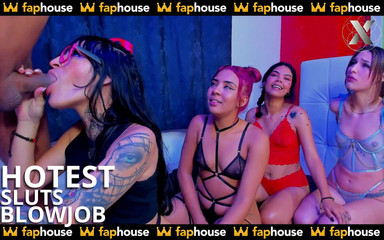 The Hottest Whores in My Neighborhood Invite Me to Their House and Give Me Some Hot Blowjobs