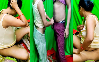 Lndian Village Bhabhi Real Love Sex with 18yr Boy! Desi Sex