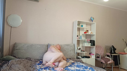 Curvy Neighbor Masturbates Chubby Pussy on Camera