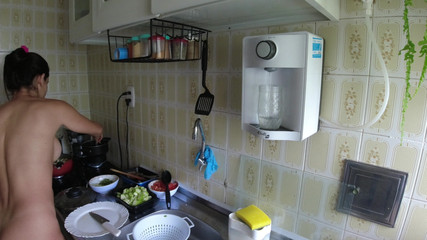 Wife Cooking Naked