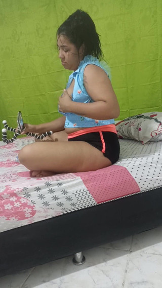 18 year old brunette big saggy tits from New York United States fucking her stepbrother's big dick police