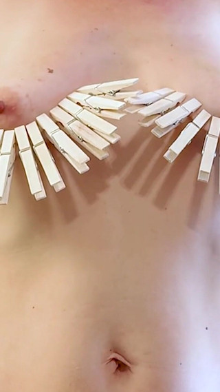 BDSM Slave Humiliation: Punished Tits Anal Hook, Suffering and Intense Vibrator Orgasm