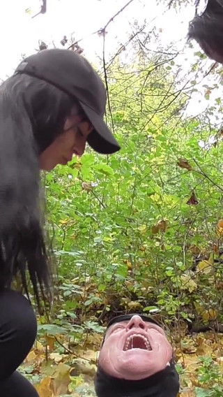 Slave Quasimodo Spitting Outdoor by German Proll Doms