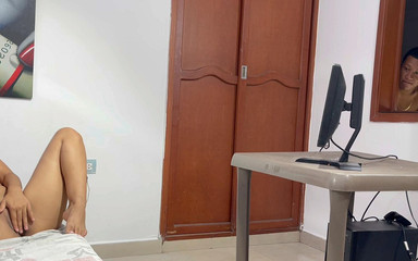 Hi Step Brother Secretly Watches Me While I Masturbate